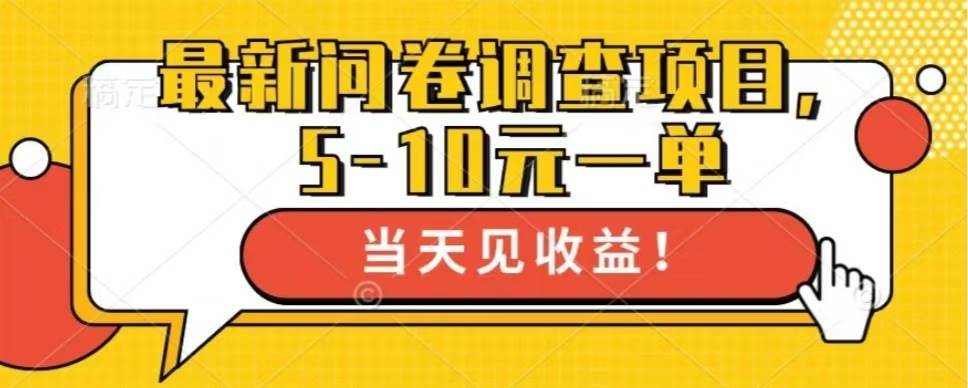 最新问卷调查项目，每天躺赚100+-安索博客网
