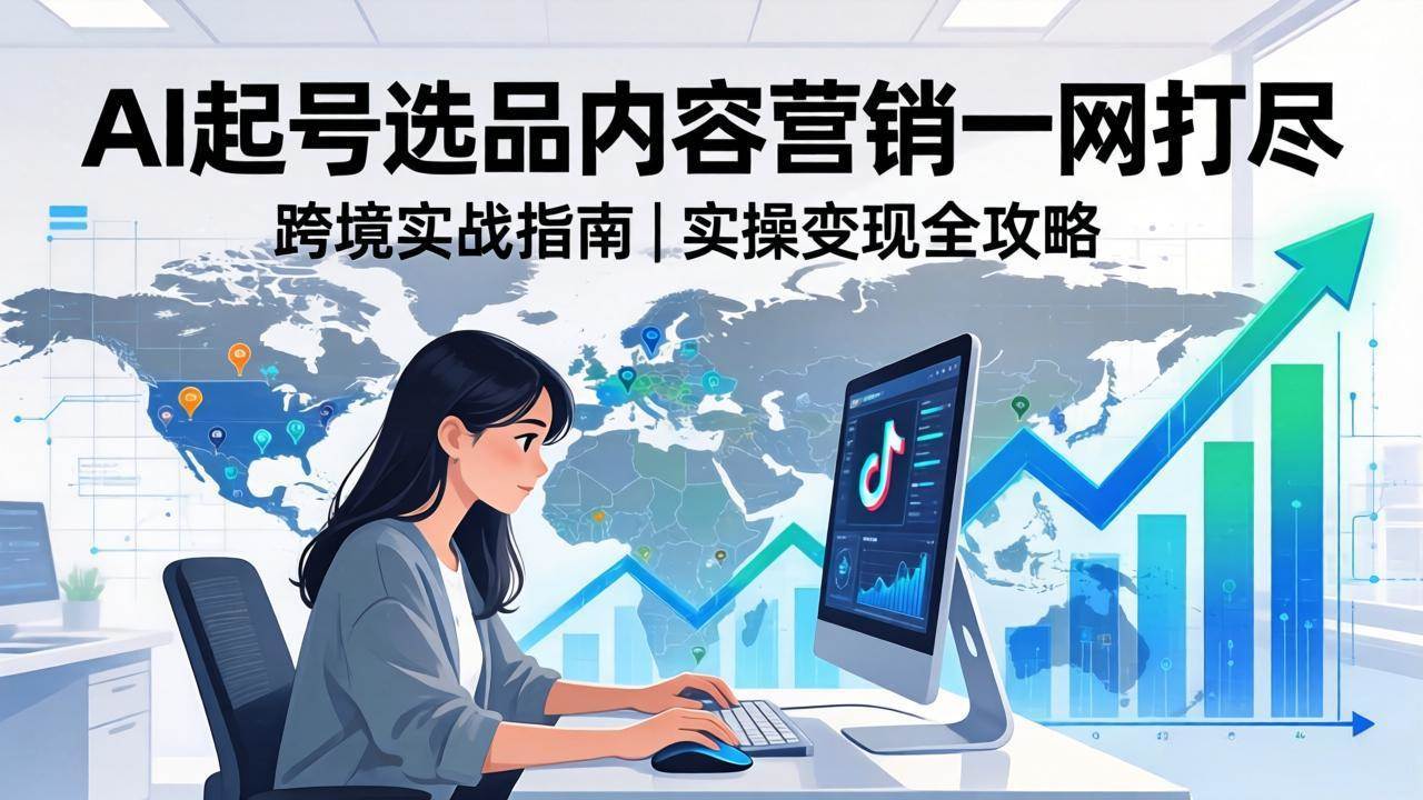 2026 TikTok 跨境AI实操：零基础也能玩转变现，AI起号、选品、内容营销全搞定-安索博客网