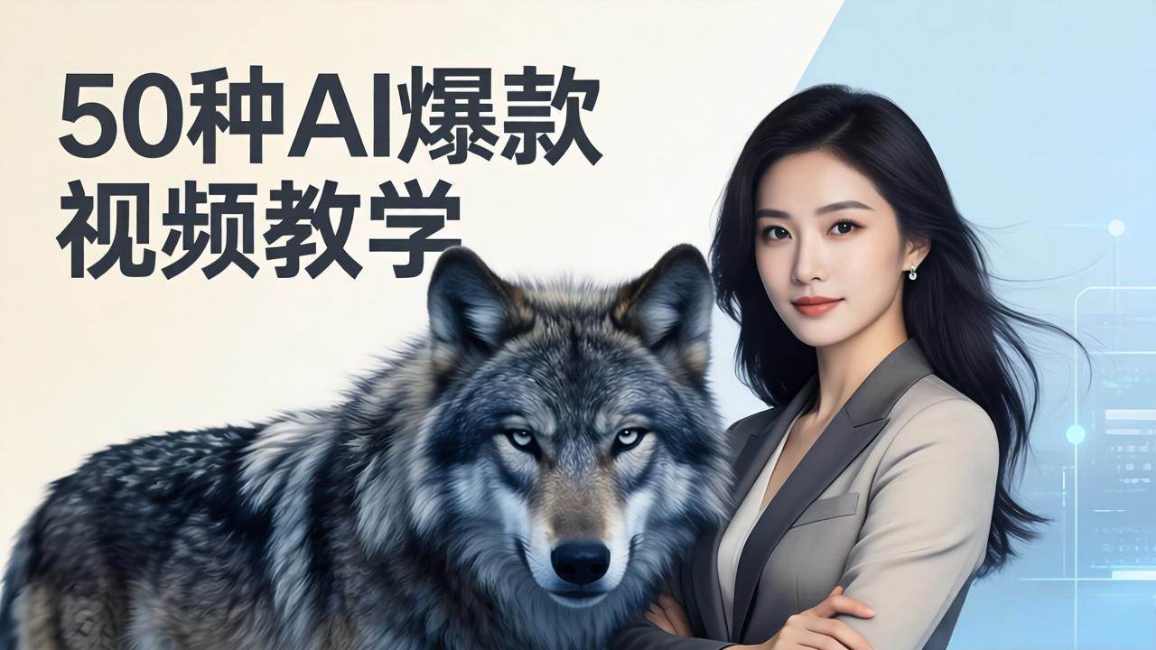 50种AI爆款视频教学：影视级古诗词、治愈萌宠、山海经蛟龙，高阶宝典带你赚钱-安索博客网