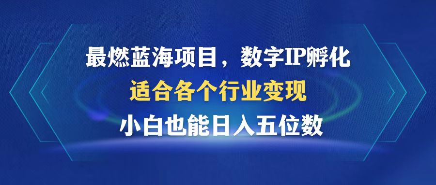 超火的新项目：玩转数字IP孵化，各行各业都能搞钱，小白也能轻松日入5位数-安索博客网