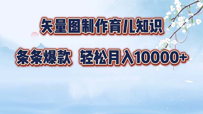育儿内容还能这么玩？矢量图加情感文案，轻松月入过万-安索博客网