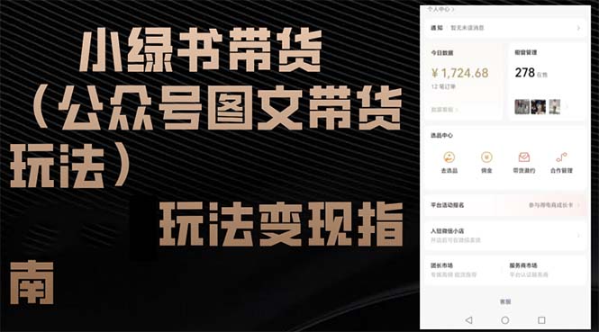 小绿书带货（公众号图文带货玩法）变现指南-安索博客网