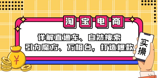 （12814期）2024淘宝电商课：直通车、自然搜索、引力魔方、万相台，手把手教你打造爆款-安索博客网
