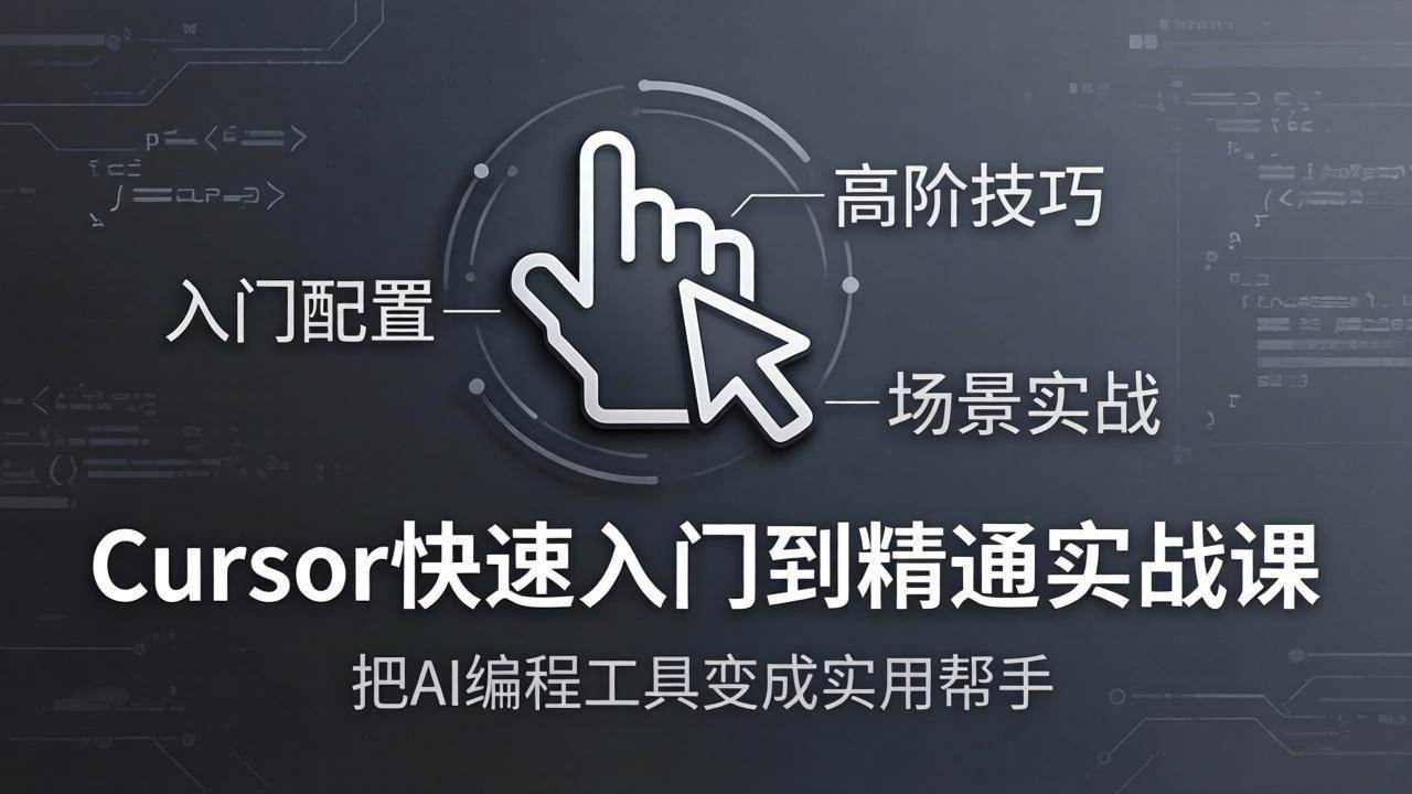 Cursor从入门到精通实战课：快速上手+进阶技巧+真实场景，让你把AI编程工具变成得力助手-安索博客网