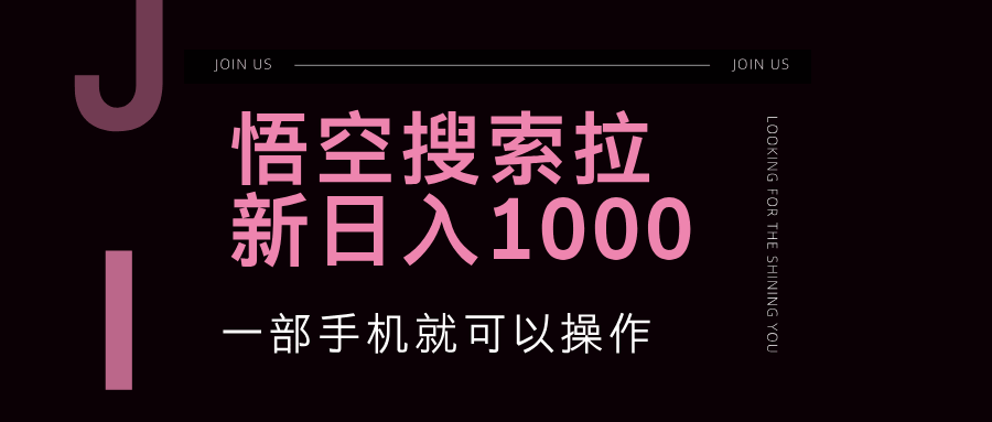 （12767期）悟空搜索拉新：冷门赚钱路子，手机就能搞定，教程超详细-安索博客网