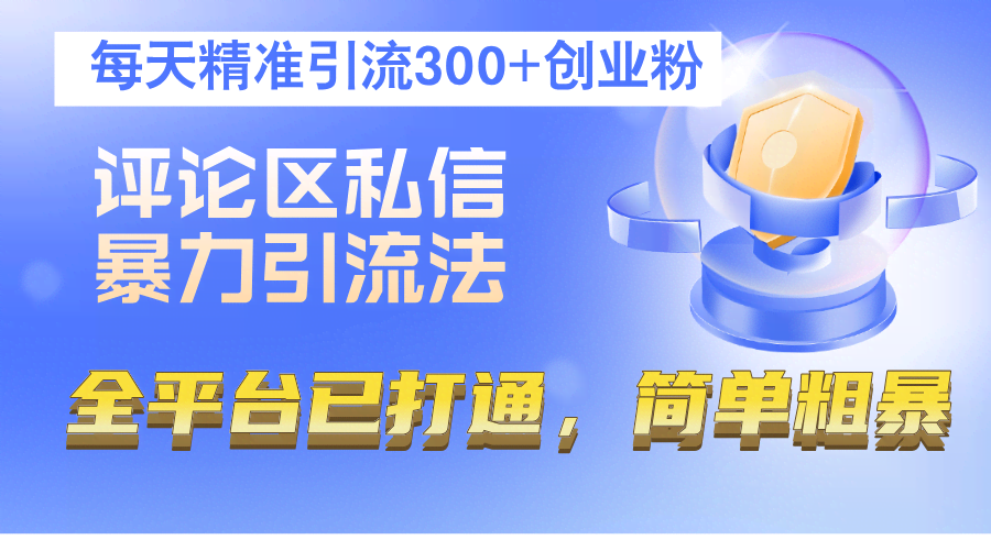 （12714期）评论区私信暴力引流法，每天精准引流300+创业粉，全平台已打通，简单粗暴-安索博客网