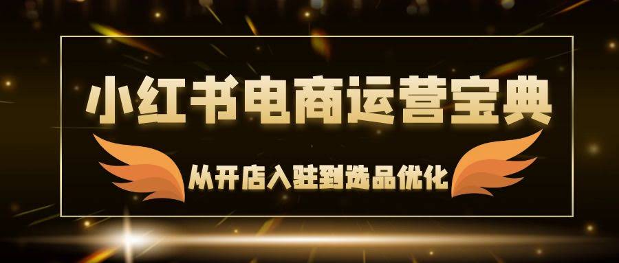 （12497期）小红书开店宝典：从入驻到选品，手把手教你搞定电商难题-安索博客网