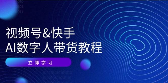 视频号&快手-AI数字人带货教程：从入门到变现，手把手教你玩转-安索博客网