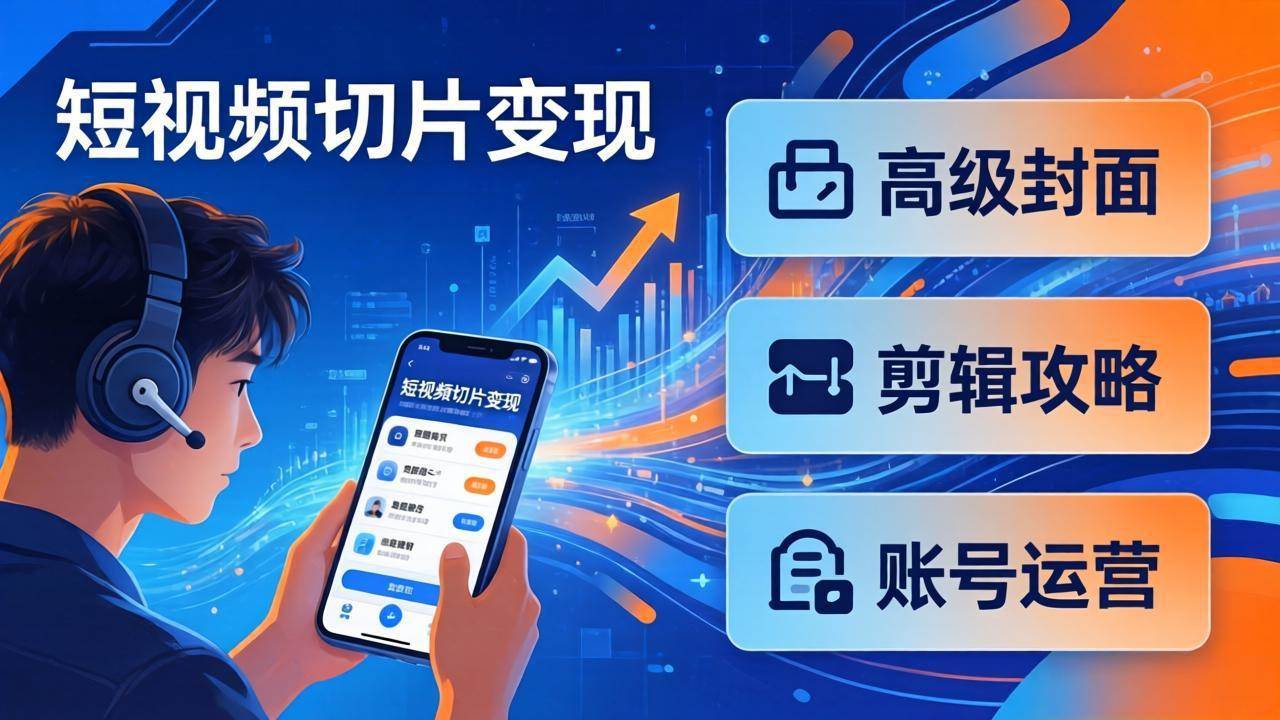 （17758期）短视频切片变现速成班2.0：封面设计+剪辑技巧+账号运营，零基础小白也能轻松搞副业-安索博客网
