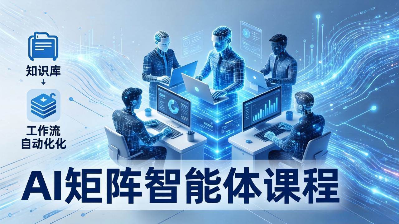 17759期AI智能体实战课：100个数字员工帮你批量干活，文本知识库+工作流自动化一步到位-安索博客网