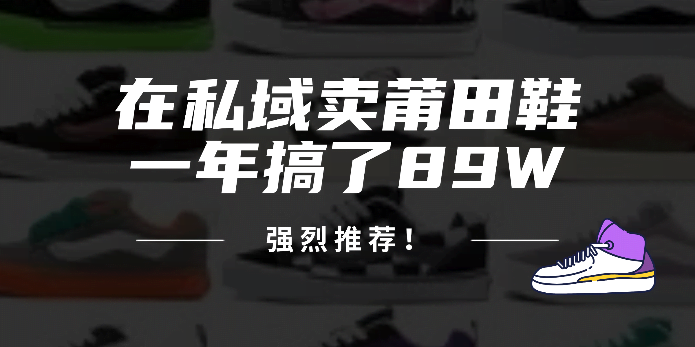 （12370期）24年靠私域卖莆田鞋，一年赚了89W，真的推荐！-安索博客网