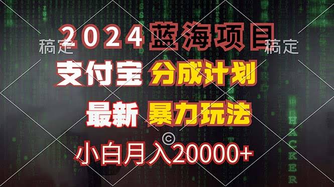 （12339期）2024蓝海项目：支付宝搞钱新路子，简单粗暴刷播放量，新手也能月入两万+-安索博客网