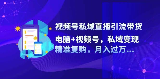 视频号私域直播带货：电脑+视频号，轻松引流，精准复购，月入过万-安索博客网