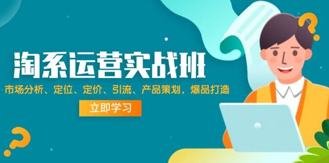 淘系运营实战班：市场分析、定位、定价、引流、产品策划，手把手教你打造爆款-安索博客网