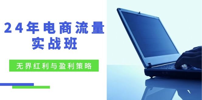 24年电商流量实战班：无界红利与盈利策略，终极提升/关键词优化/精准人群拓展/创新玩法-安索博客网