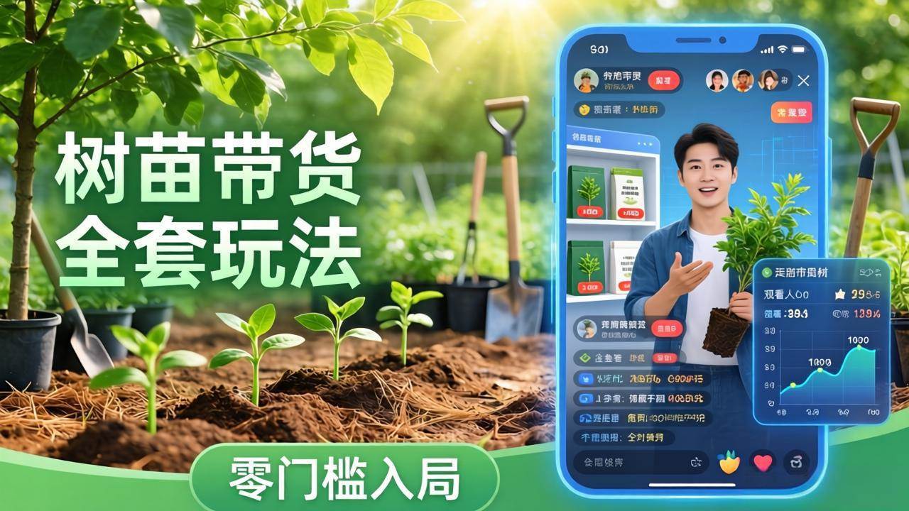 视频号AI树苗带货全套玩法：零门槛上手，教你用豆包、千问做树苗视频-安索博客网