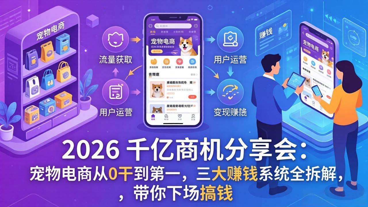 2026年宠物电商搞钱机会来了：从0做到第一，三大赚钱系统全公开，手把手带你下场-安索博客网