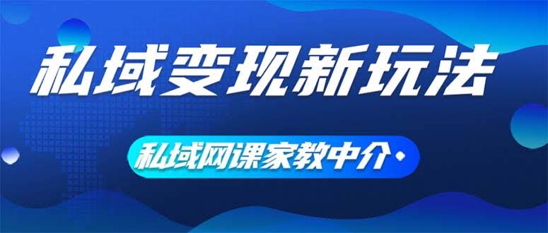 私域变现新玩法！网课家教中介：让大学生给你打工，0成本起步-安索博客网