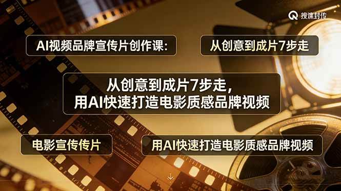 （17697期）AI视频品牌宣传片创作课：从创意到成片7步走，用AI轻松搞定电影感品牌视频-安索博客网