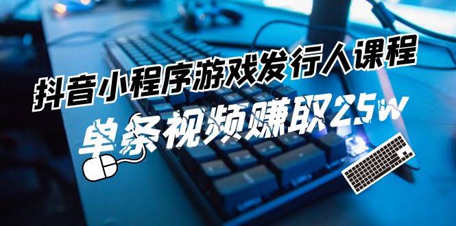 （11765期）抖音小程序-游戏发行人课程：手把手教你玩转游戏任务变现，单条视频狂赚25w！-安索博客网