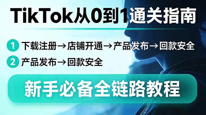 TikTok从0到1通关秘籍：下载注册→开店→上架→回款，新手必看全流程教程-安索博客网