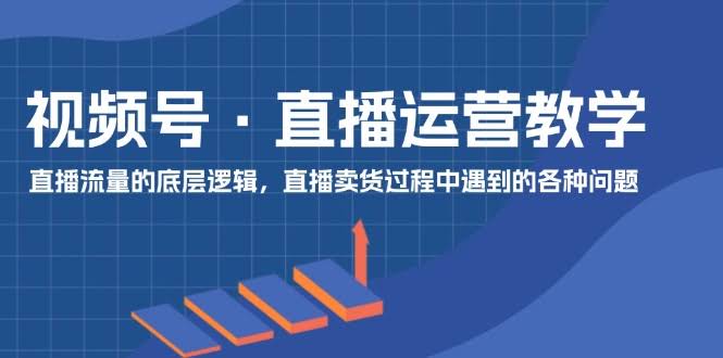 （11687期）视频号直播运营教学：搞懂流量真相，直播带货不踩坑-安索博客网