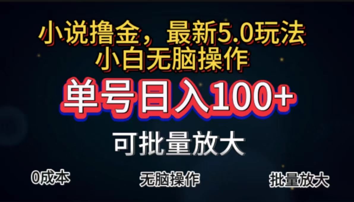 （11651期）全自动小说撸金攻略，一单日赚100+，小白也能轻松上手，无脑操作-安索博客网