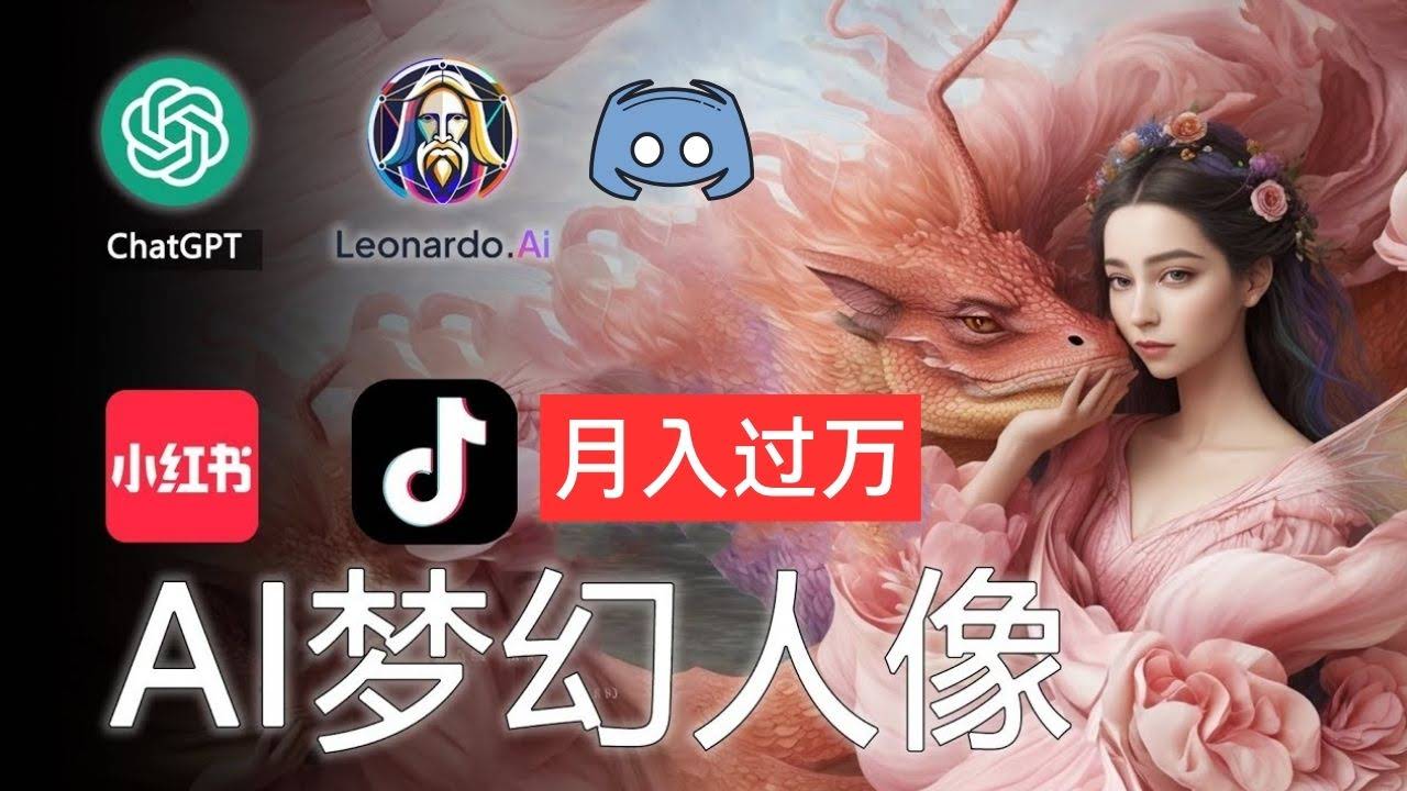 AI摄影梦幻人像：零基础也能月入过万，这招太简单了！-安索博客网