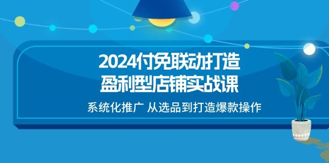 2024付免联动：手把手教你打造赚钱店铺，从选品到爆款一条龙-安索博客网