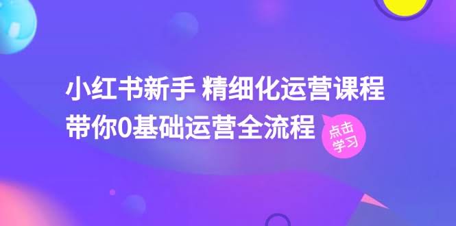 （11417期）小红书新手 精细化运营课，带你零基础搞定全流程（41节视频课）-安索博客网