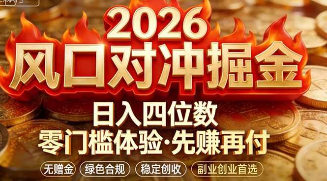 2026美金对冲套利，没赠金也能玩，门槛低上手快，一天赚2000+-安索博客网