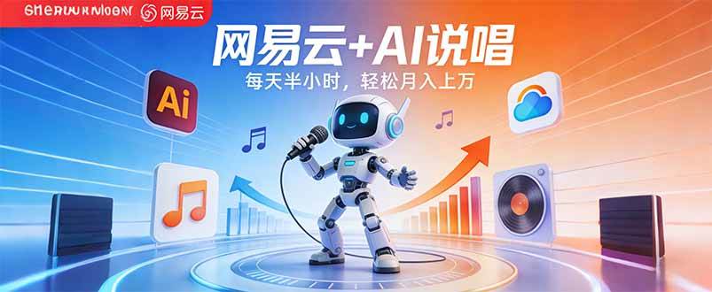 每天只花半小时，靠网易云和AI说唱，轻松月入过万-安索博客网