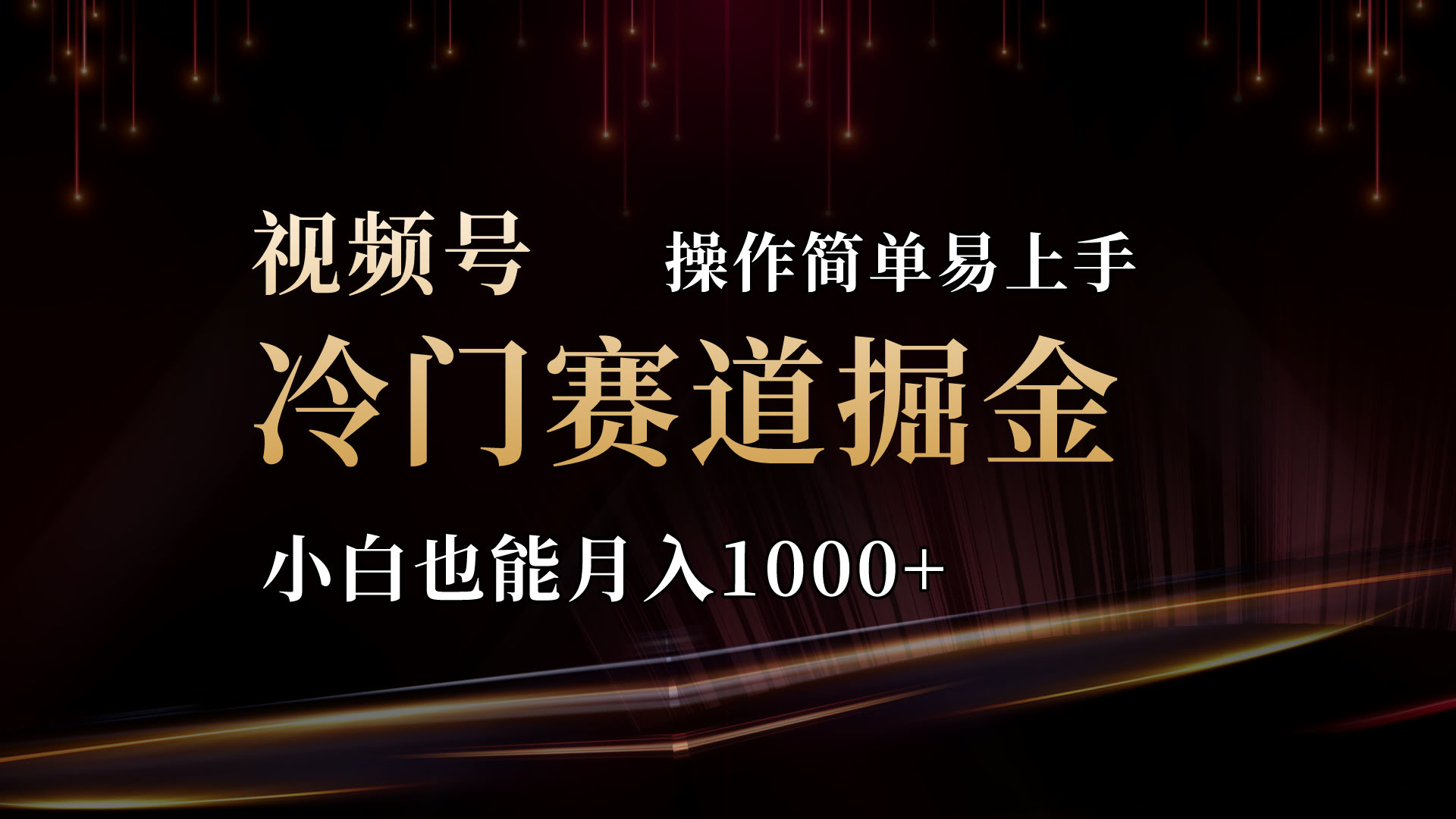 2024视频号冷门赛道掘金：操作简单，小白也能轻松月入1000+-安索博客网