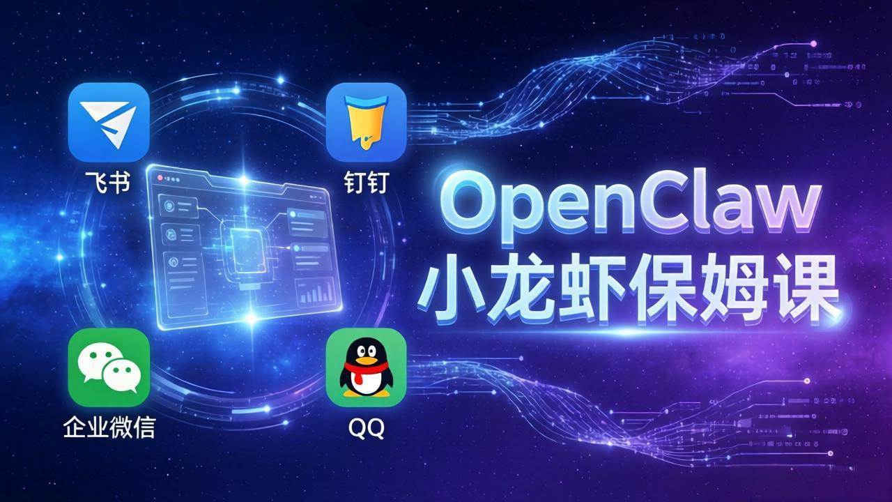 （17614期）OpenClaw小龙虾保姆课：Windows/macOS/Linux/Docker全系统安装，飞书+钉钉+企业微信+QQ 全接入-安索博客网