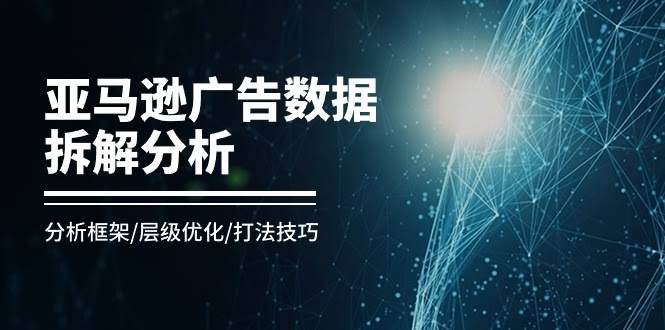 （11004期）亚马逊广告数据拆解：分析框架、层级优化、打法技巧（8节课）-安索博客网
