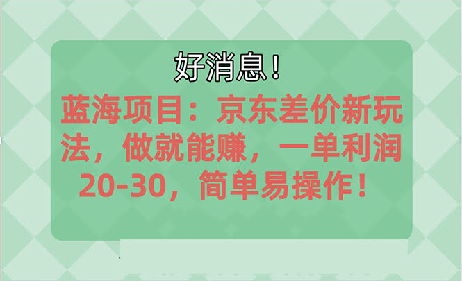 越早知道越能赚钱的蓝海项目：京东平台操作，一单利润20-30，简单不费劲-安索博客网