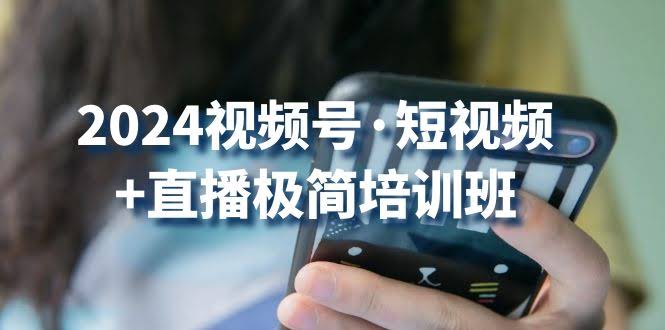 （10797期）2024视频号·短视频+直播极简班：抓住视频号风口，流量红利别错过-安索博客网