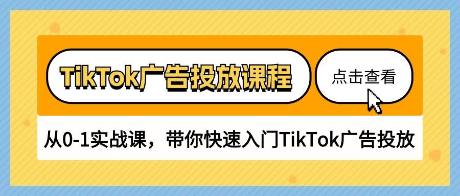 （10731期）手把手带你玩转TikTok广告投放，30节课从0到1轻松入门-安索博客网