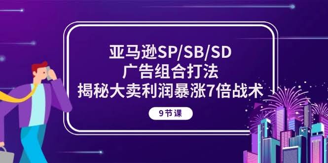 亚马逊SP/SB/SD广告组合打法，大卖利润暴涨7倍的秘密（9节课）-安索博客网