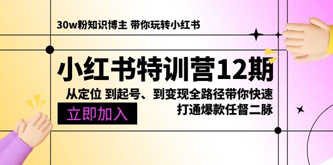 （10666期）小红书特训营12期：从定位、起号到变现，全流程带你轻松打通爆款任督二脉-安索博客网