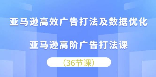 亚马逊广告高效打法与数据优化，高阶广告课来了！-安索博客网