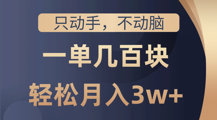 （10561期）动手就赚钱，一单几百块，轻松月入3万+，看完就能开干，保姆级教程-安索博客网