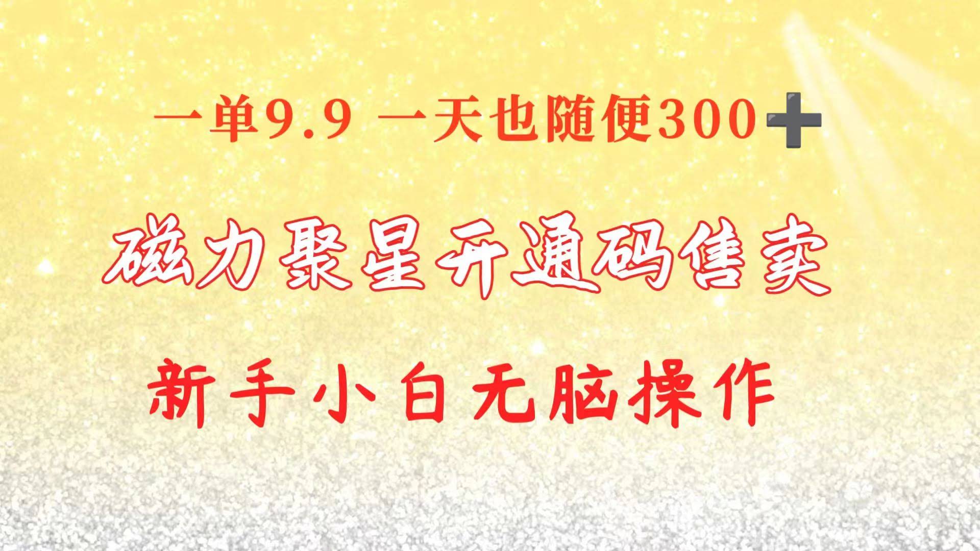 快手磁力聚星码，靠信息差赚钱，一单9.9，一天轻松300+，新手小白也能上手-安索博客网