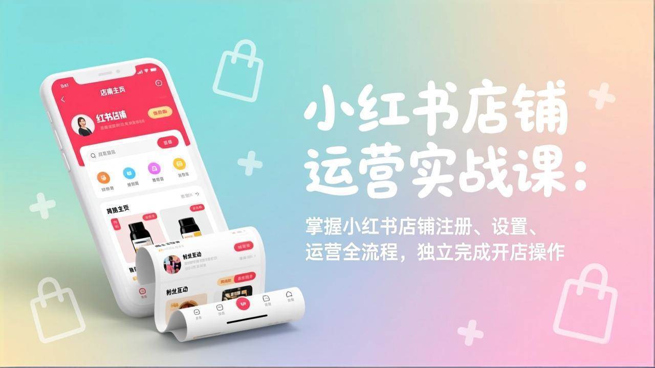 （17561期）小红书开店实战课：轻松搞定店铺注册、设置、运营，自己就能把店开起来-安索博客网