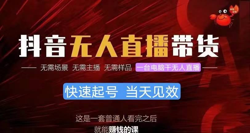 （10480期）抖音无人直播带货，小白也能轻松上手，月入过万不是梦-安索博客网