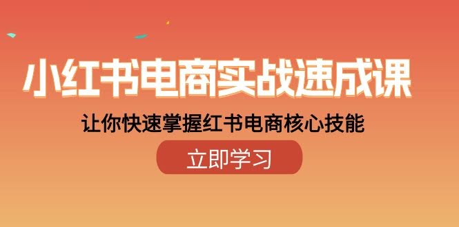 （10384期）小红书电商速成课，28节课带你快速上手红书电商核心技能-安索博客网