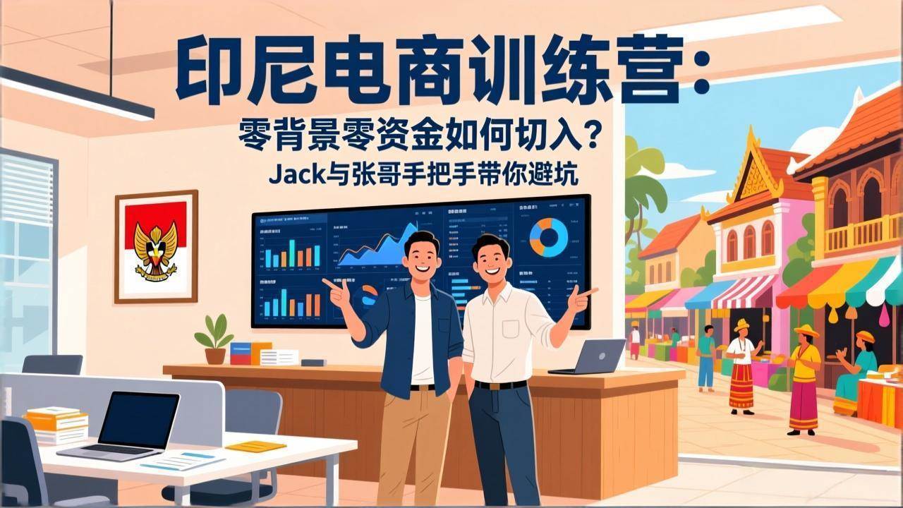 （17535期）印尼电商实战课：没背景没资金，咋上手？Jack和张哥带你躲坑-安索博客网