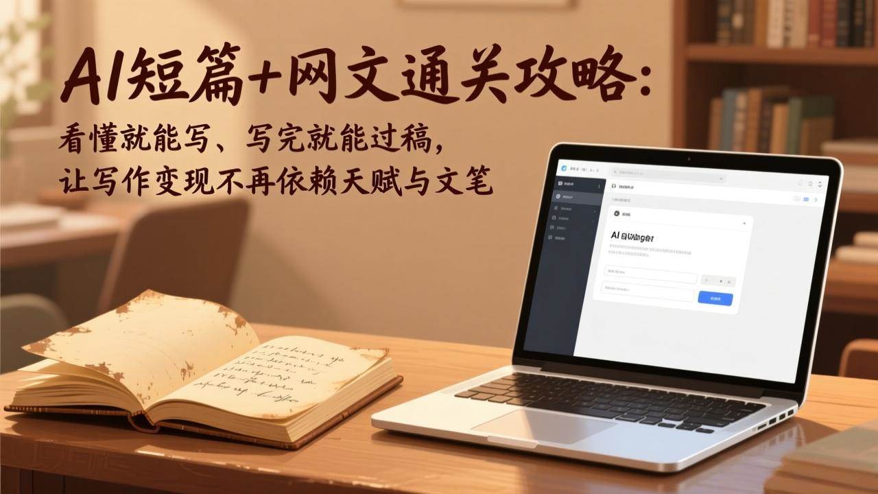 （17515期）AI短篇+网文通关攻略：看完就能写，写完就能过稿，写作变现不用拼天赋和文笔-安索博客网
