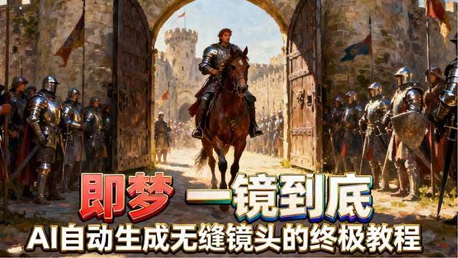 即梦AI一镜到底终极教程：手把手教你用智能补帧+运镜技巧，AI自动生成无缝丝滑长镜头，出片快得飞起！-安索博客网