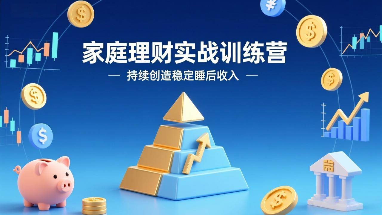 （17486期）家庭理财实战训练营：手把手教你从零搭体系，三步走稳赚睡后收入-安索博客网